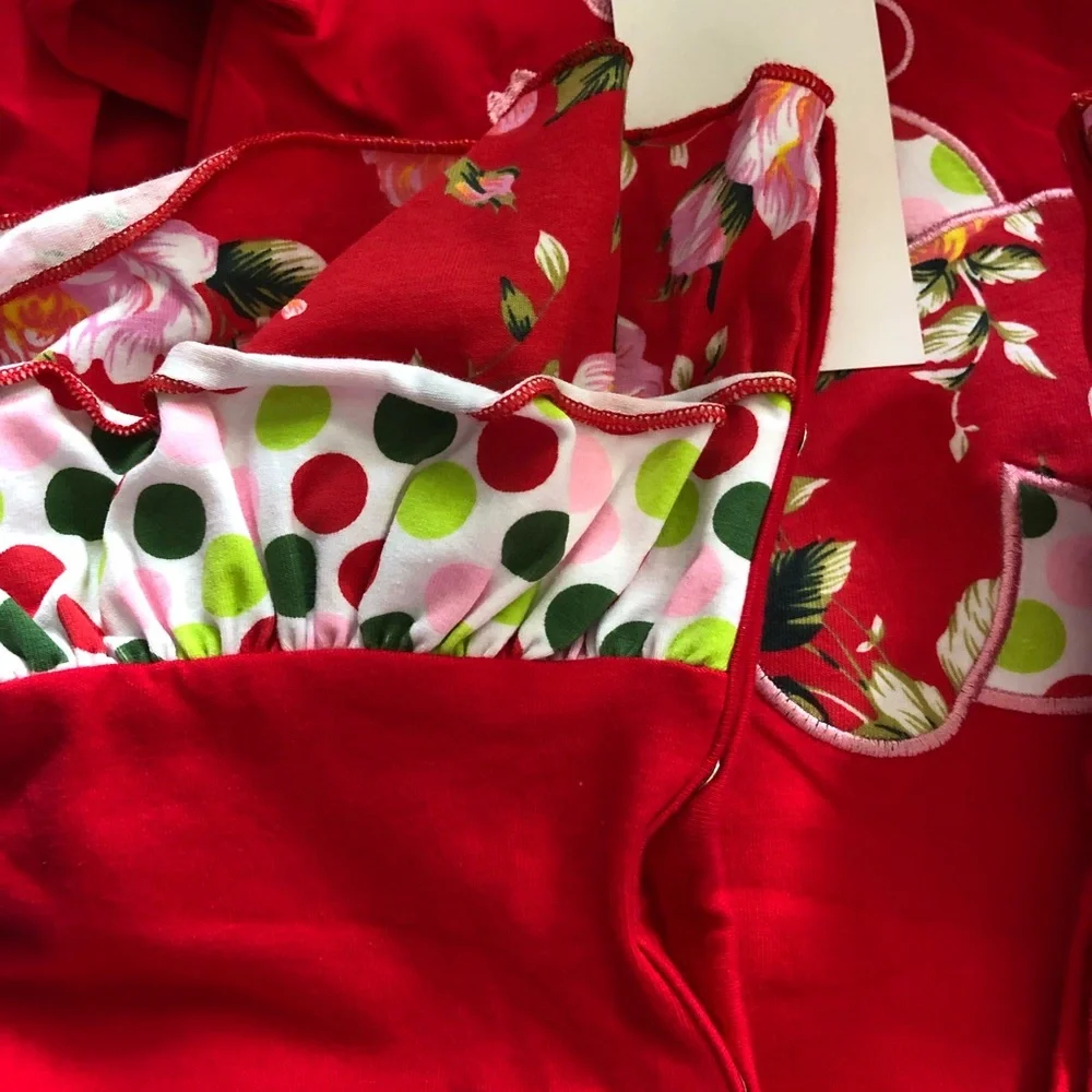 AnnLoren Ruffled LadyBug Romper o